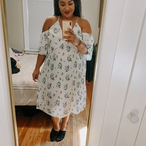 Plus size white dress